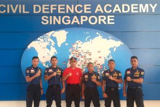 Kontingen Indonesia di ajang Singapore-Global Firefighting and Paramedics Challenge (SGFPC) 2023 | dok/foto: Pemprov DKI Jakarta
