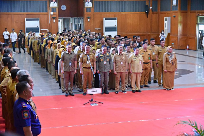 Pelatikan pejabat Pemkot Surabaya pada Kamis, 17 Agustus 2023 | dok/foto: Pemkot Surabaya