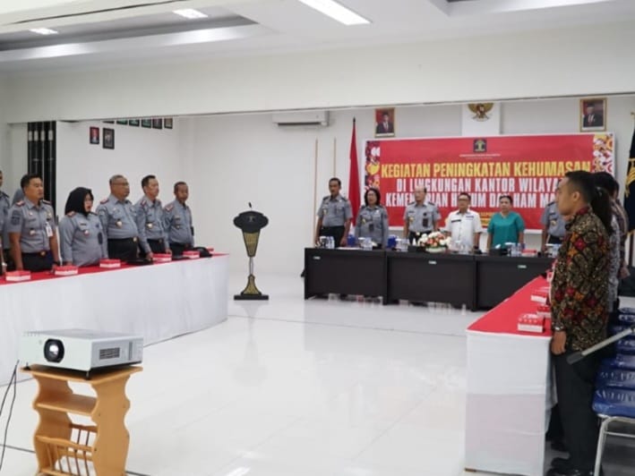 Pelatihan kehumasan yang digelar Kemenkumham Maluku | dok/foto: Istimewa