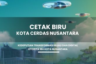 Tampilan cover depan cetak biru kota cerdas Nusantara | Istimewa