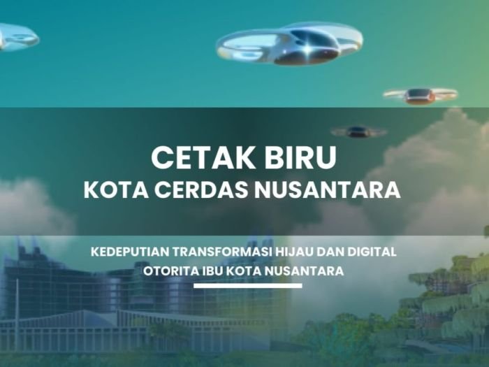 Tampilan cover depan cetak biru kota cerdas Nusantara | Istimewa