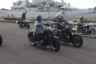 Motoran bareng TNI-Polri di wilayah Surabaya | dok/foto: Dispen Koarmada II