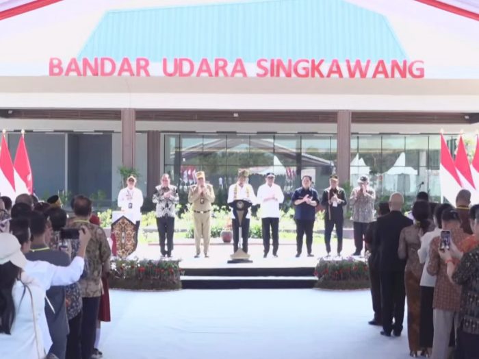 Peresmian Bandara Singkawang, Rabu (20/3/2024) | Sc: Yt/BPMI Setpres