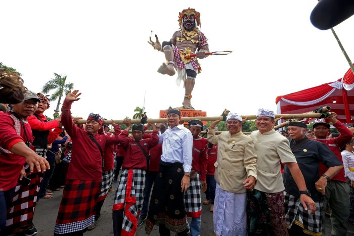 Pawai Seni Ogoh-ogoh di Balai Kota Surabaya, Minggu (10/3/2024) | dok/foto: Pemkot Surabaya