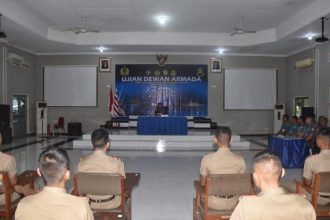 Dewan Armada Taruna AAL Tingkat IV Angkatan ke-69 TA 2024 di Gedung Mandalika Kolat Koarmada II, Rabu (24/4/2024) | dok/foto: Dispen Koarmada II