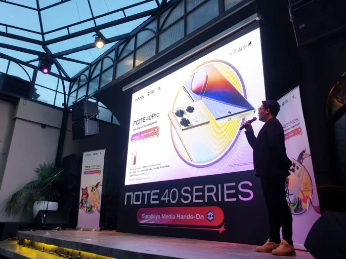 Acara peluncuran Note 40 Series di One Satrio, Kuningan, Jakarta Selatan, pada 21 Maret 2024 | dok/foto: Istimewa