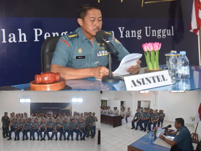 Pembukaan pelatihan Intelligence Preparation Of The Operation Environment (IPOE) Tahun 2024 di Denintel Koarmada II Ujung Surabaya, Senin (20/5/2024) | dok/foto: Dispen Koarmada II