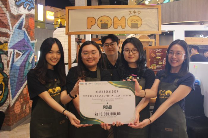 Pomo, bisnis makanan mahasiswa Hotel Management PCU yang berhasil mendapat insentif inovasi bisnis dari Kemendikbudristek | dok/foto: Hum/PCU
