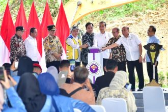 Acara peletakan batu pertama atau groundbreaking Universitas Gunadarma di Ibu Kota Nusantara, Selasa (4/6/2024) | dok/foto: BPMI Setpres