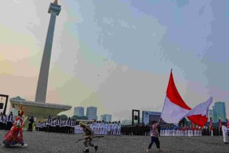 Upacara peringatan Hari Ulang Tahun (HUT) ke-497 Kota Jakarta di Lapangan Silang Monas, Sabtu 22 Juni 2024 | Foto: Pemprov DKI