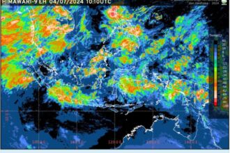 Ilustrasi: Citra satelit situasi cuaca di Indonesia yang dilansir dari laporan resmi BMKG di Jakarta, Kamis (4/7/2024) | (dok. BMKG)