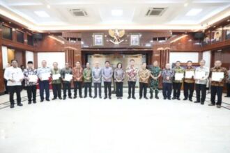 Acara Serah Terima Aset Eks BLBI kepada sembilan kementerian/lembaga di kantor Kemenko Polhukam, Jakarta, Jumat (5/7/2024) | Foto: Kemenko Polhukam
