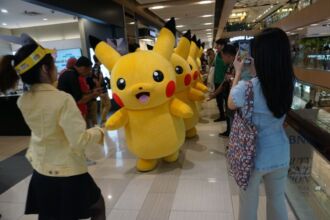 Parade Pikachu oleh Pokémon Playlab di Tunjungan Plaza 5, lantai 3, Kota Surabaya | Foto: T1/BicaraIndonesia.id