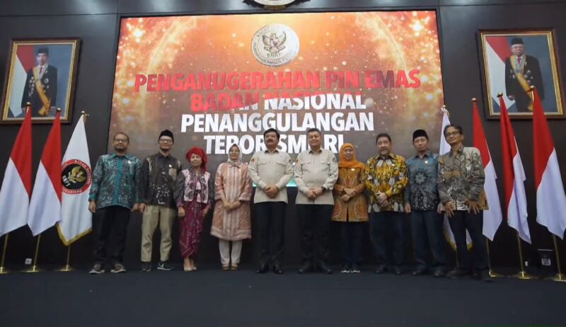 Penganugerahan Pin Emas BNPT RI di Kantor BNPT RI, Bogor, Jawa Barat, Selasa 16 Juli 2024 | Foto: Istimewa