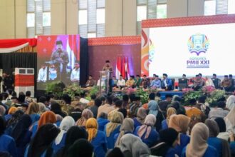 Menko Polhukam Hadi Tjahjanto saat membuka Kongres ke-21 Pemuda Mahasiswa Islam Indonesia (PMII) di Jakabaring, Palembang, Jumat (9/8/2024) | Foto: Polhukam