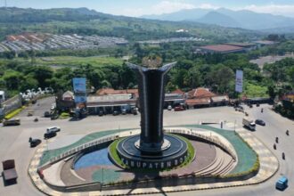 Tugu Pancakarsa yang berdiri di Sentul, Kecamatan Babakan Madang, Kabupaten Bogor, Jawa Barat | Foto: dok. Pemkab Bogor