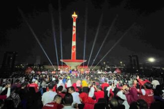 Perayaan Hari Kemerdekaan bertajuk "Gemilang Silang Monas" di Silang Barat Monas, Jakarta Pusat, Sabtu (17/8/2024) | Foto: Pemprov DKI