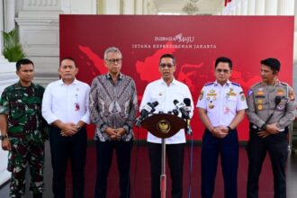 Kasetpres Heru Budi Hartono saat menyampaikan keterangan pers rencana kunjungan kenegaraan Paus Fransiskus di Istana Kepresidenan, Jakarta, Senin (26/08/2024) | Foto: BPMI Setpres