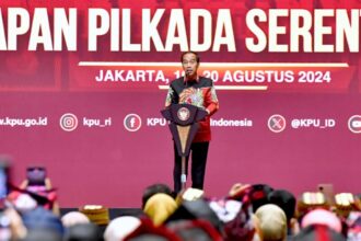 Presiden Jokowi menghadiri Rapat Konsolidasi Nasional dalam rangka Kesiapan Pemilihan Kepala Daerah (Pilkada) Tahun 2024, di Jakarta Convention Center (JCC), Senayan, Jakarta, Selasa (20/8/2024) | Foto: BPMI Setpres