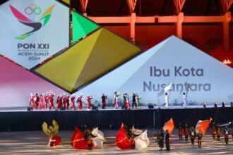 Semarak pembukaan PON XXI Aceh-Sumut di Stadion Harapan Bangsa, Banda Aceh, Senin (9/9/2024) malam | Foto: BPMI Setpres