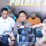 Wakapolres Malang, Komisaris Polisi (Kompol) Imam Mustolih, dalam konferensi pers di Mapolres Malang pada Jumat (13/9/2024) | Foto: Hum/Resma