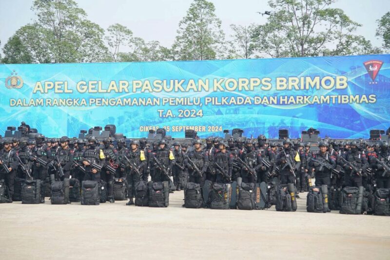 Apel gelar pasukan Korbrimob Polri di Lapangan Nagara Janottama, Satuan Latihan Brimob, Bogor, Jawa Barat, Rabu (25/9/2024) | Foto: dok. Polri