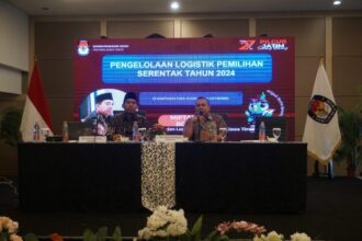 Media gathering KPU Jatim terkait Pengelolaan Logistik Pemilihan Serentak 2024, yang berlangsung di Kota Surabaya, Jumat (4/10/2024) | Foto: T1/BicaraIndonesia.id