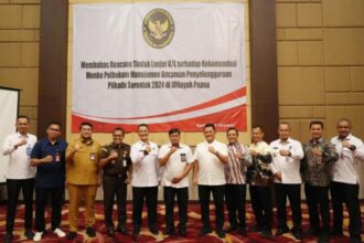 Rapat Koordinasi Tindak Lanjut Rekomendasi Menko Polhukam dengan tema "Membahas Manajemen Ancaman Pilkada Serentak 2024 di Papua” di Sentul, Jawa Barat, Selasa (15/10/2024) | Foto: dok. Kemenko Polhukam