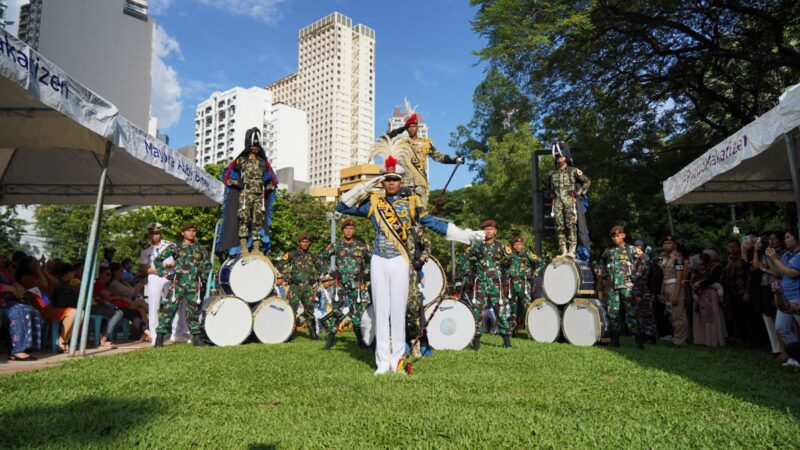 Kolaborasi budaya dalam rangkaian Latihan Praktek (Lattek) Kartika Jala Krida (KJK) Tahun 2024 | Sumber Foto: Dispen Koarmada II