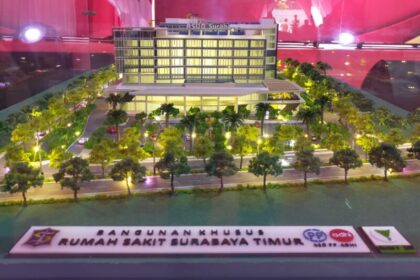 Maket atau miniatur desain bangunan RSUD Surabaya Timur | Foto: dok. Dna/BI