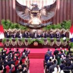 Presiden Prabowo Subianto menyampaikan pidato pertamanya usai dilantik menjadi Presiden periode 2024-2029, di Gedung Nusantara MPR-DPD-DPR RI, Senayan, Jakarta, Minggu (20/10/2024) pagi | Sumber: Yt/BPMI Setpres