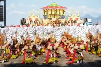 Festival Gandrung Sewu 2024 di Pantai Marina Boom, Banyuwangi, Sabtu (26/10/2024) | Foto: Pemkab Banyuwangi