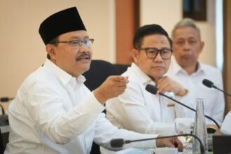 Menteri Sosial Saifullah Yusuf saat bertemu Menko Pemmas, Muhaimin Iskandar di Kantor Kemenko Pemberdayaan Masyarakat Kamis, (31/10/2024) | Foto: Eki/Hum Kemensos