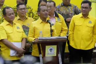 Ketua Umum DPP Partai Golkar, Bahlil Lahadalia, saat mengumumkan jajaran kepengurusan Golkar periode 2024-2029 di DPP Golkar, Jakarta, Kamis (7/11/2024) | Foto: dok. DPP Partai Golkar