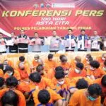 Konferensi pers "100 Hari Asta Cita" di Mapolres Pelabuhan Tanjung Perak Surabaya, Senin (18/11/2024) | Foto: Ariandi K/BI