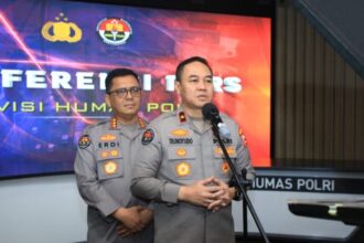 Karopenmas Divisi Humas Polri Brigjen Trunoyudo Wisnu Andiko saat memberikan keterangan di Jakarta, Selasa (5/11/2024) | Foto: dok. Hum Polri