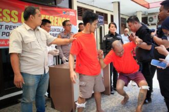 Ketiga pelaku Curanmor harus dilumpuhkan dengan tembakan terukur karena mencoba kabur dan melawan petugas saat ditangkap | Foto: Ariandi K/BI