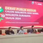 Media gathering terkait persiapan debat publik kedua Pilkada Surabaya 2024 yang berlangsung di Kota Surabaya, Rabu (20/11/2024) | Foto: Dewid/BI