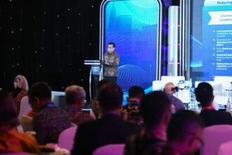 Wamenkomdigi, Nezar Patria, dalam 12th US-Indonesia Investment Summit: Golden Indonesia, Charting the Path to 2045 di Menteng, Jakarta Pusat, Selasa (26/11/2024) | Sumber Foto: Komdigi