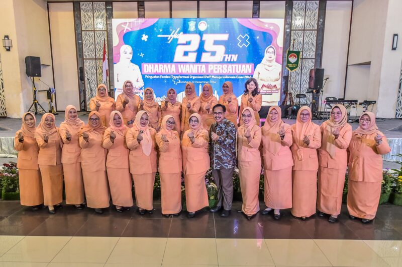 Puncak perayaan HUT DWP ke-25 di Convention Hall Arief Rahman Hakim, Surabaya, Kamis 12 Desember 2024 | Sumber Foto: Pemkot Surabaya