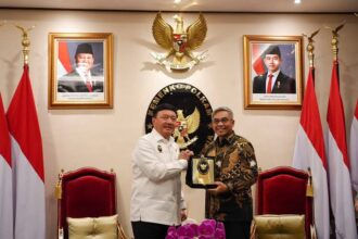 Menteri Koordinator Polkam, Budi Gunawan, saat menerima kunjungan Ketua KPK Setyo Budiyanto, di Kantor Kemenko Polkam, Jakarta, Kamis (16/1/2025) | Foto: dok. Hum Kemenko Polkam