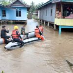 Dok. Kondisi banjir di wilayah permukiman warga Kabupaten Soppeng, Sulawesi Selatan.