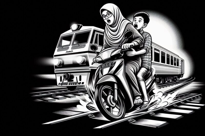 Ilustrasi kecelakaan kereta api | Foto: dok. Dna/BI