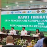 Konferensi pers Rapat Tingkat Menteri terkait Desk Koordinasi Pencegahan Korupsi dan Perbaikan Tata Kelola di Gedung Utama Kejaksaan Agung, Jakarta, Kamis (2/1/2025) | Sumber Foto: dok. Kemenko Polkam