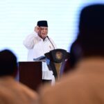 Presiden Prabowo Subianto memberikan pengarahan dalam acara "Musyawarah Nasional Konsolidasi Persatuan Kadin Indonesia" di Jakarta, Kamis (16/1/2025) | Sumber Foto: BPMI Setpres