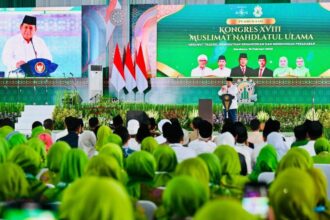 Presiden Prabowo Subianto secara resmi membuka Kongres XVIII Muslimat Nahdlatul Ulama (NU) di Jatim International Expo (JIExpo), Surabaya, Jawa Timur, Senin, 10 Februari 2025 | Sumber Foto: BPMI Setpres