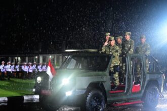 Upacara Parade Senja dan Penurunan Bendera Sang Merah Putih di Akmil Magelang, Jawa Tengah, Kamis (27/2/2025) | Sumber Foto: Biro Pers Setpres