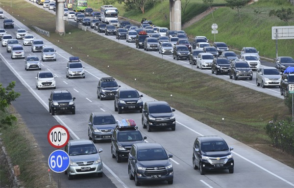 Ilustrasi arus lalu lintas di Jalan Tol | Foto: dok. Polri