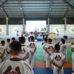 Acara penutupan Kejurprov Usia Dini Tarung Derajat se-Jawa Timur di Indoor Sport Koarmada II, Ujung, Surabaya, Minggu (2/2/2025) | Sumber Foto: Dispen Koarmada II