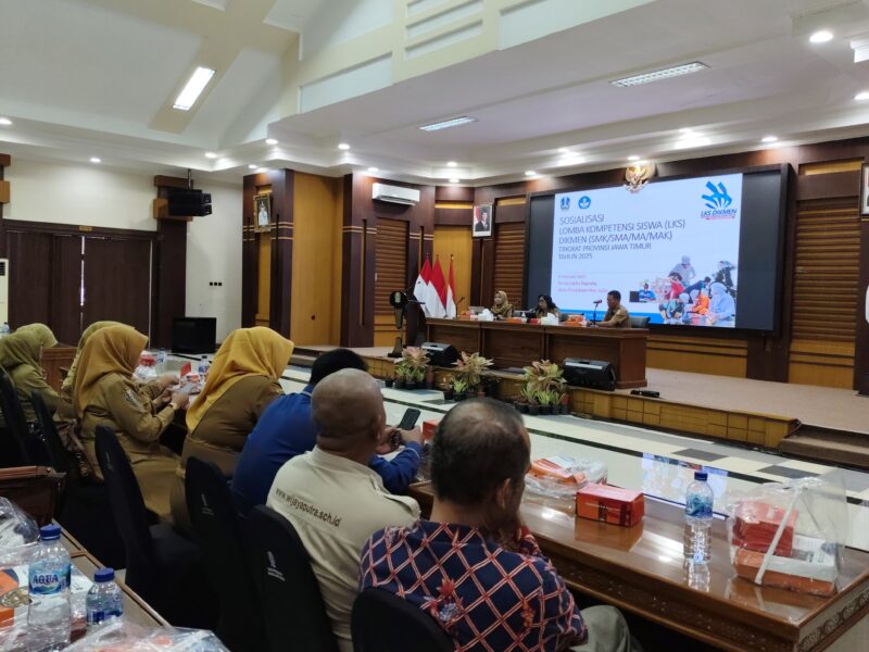 Kegiatan sosialisasi LKS Dikmen 2025 di Kantor Dindik Jawa Timur, Selasa (4/2/2025) | Foto: Pri/BI